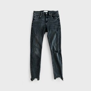 Zara Black Distressed Jeans